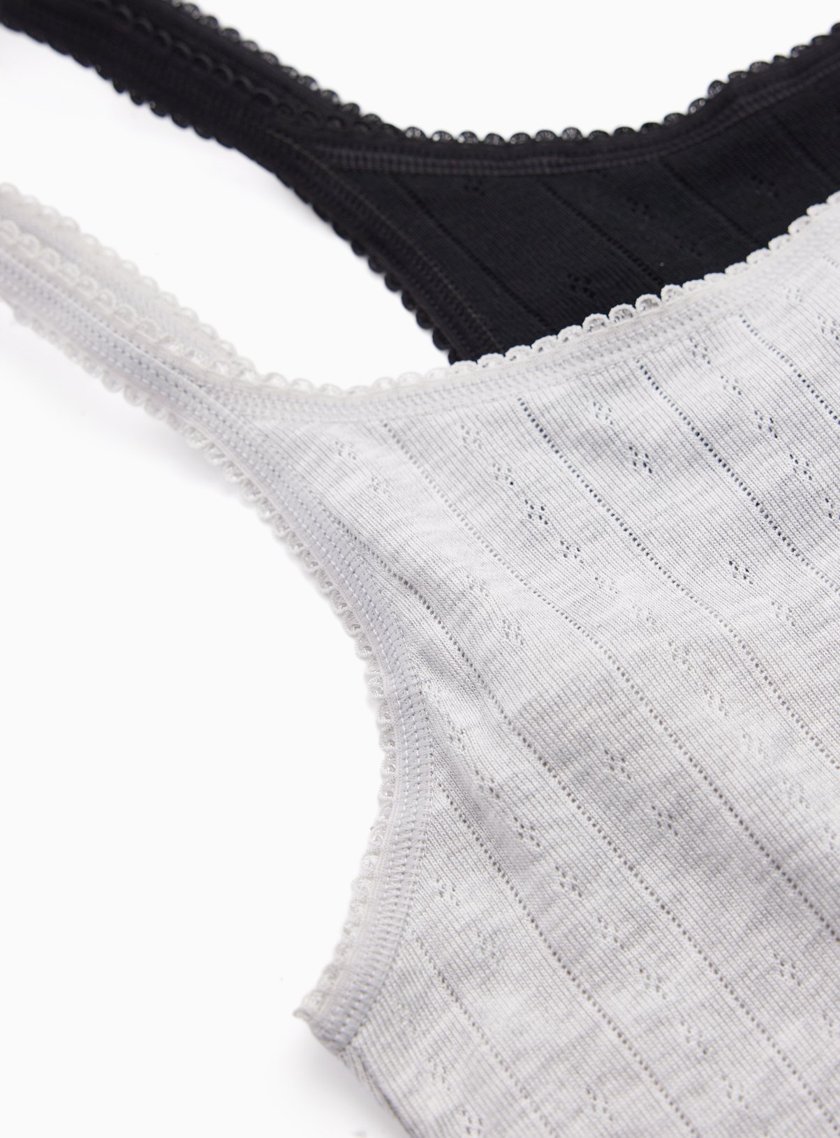 Grey & Black Thermal Tops 2-Pack L - Image 3 thumbnail